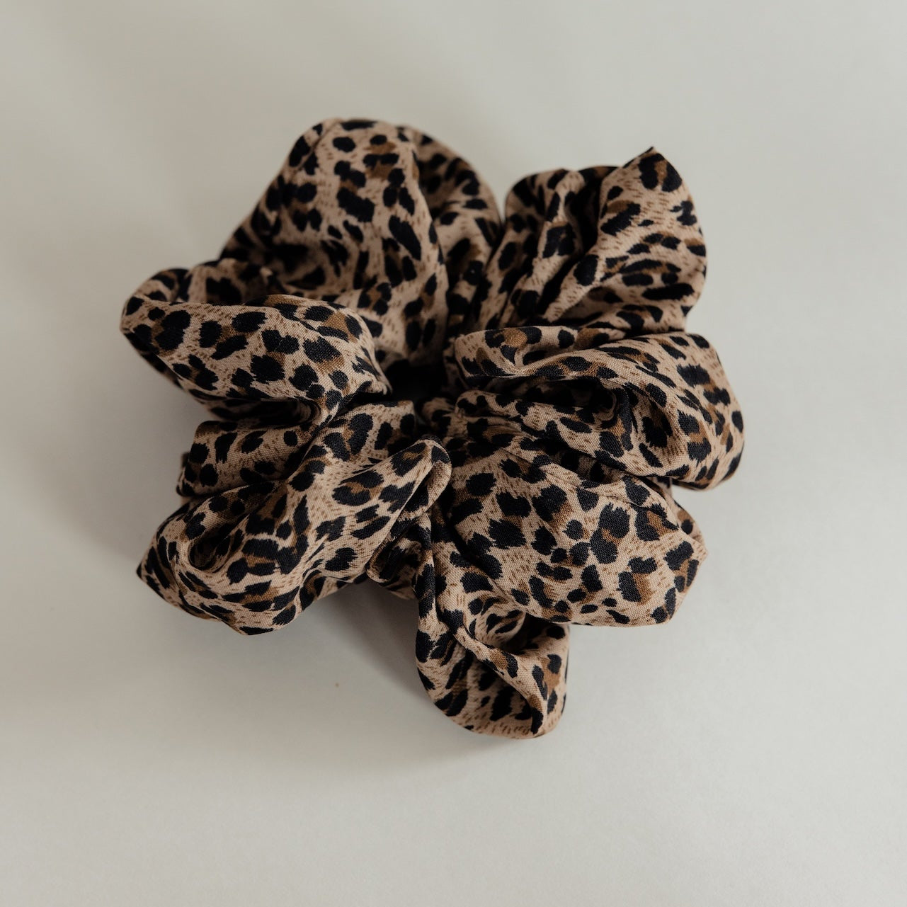 Cheetah Print Chiffon Scrunchie