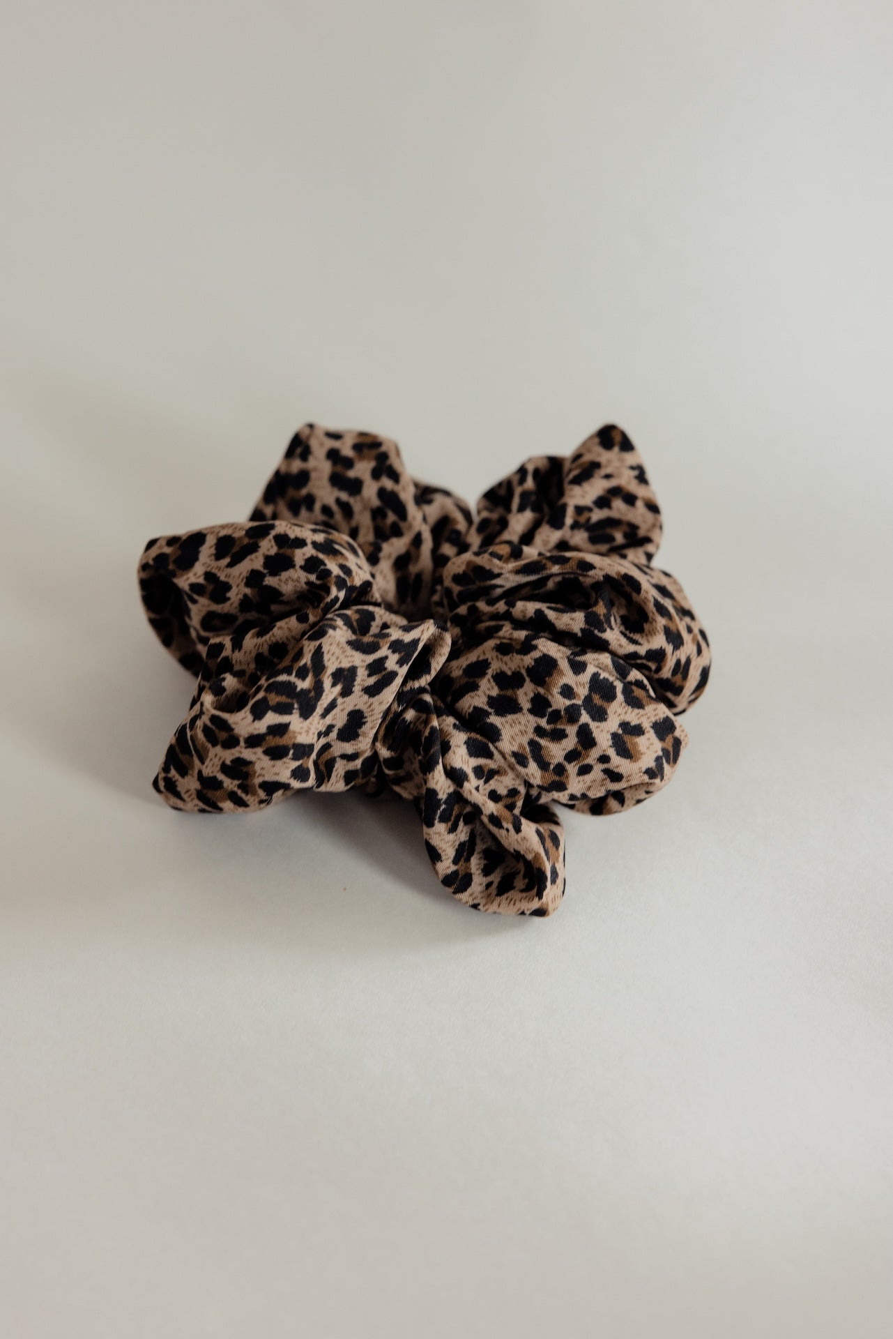Cheetah Print Chiffon Scrunchie