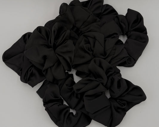 Midnight Luxe Satin Scrunchie